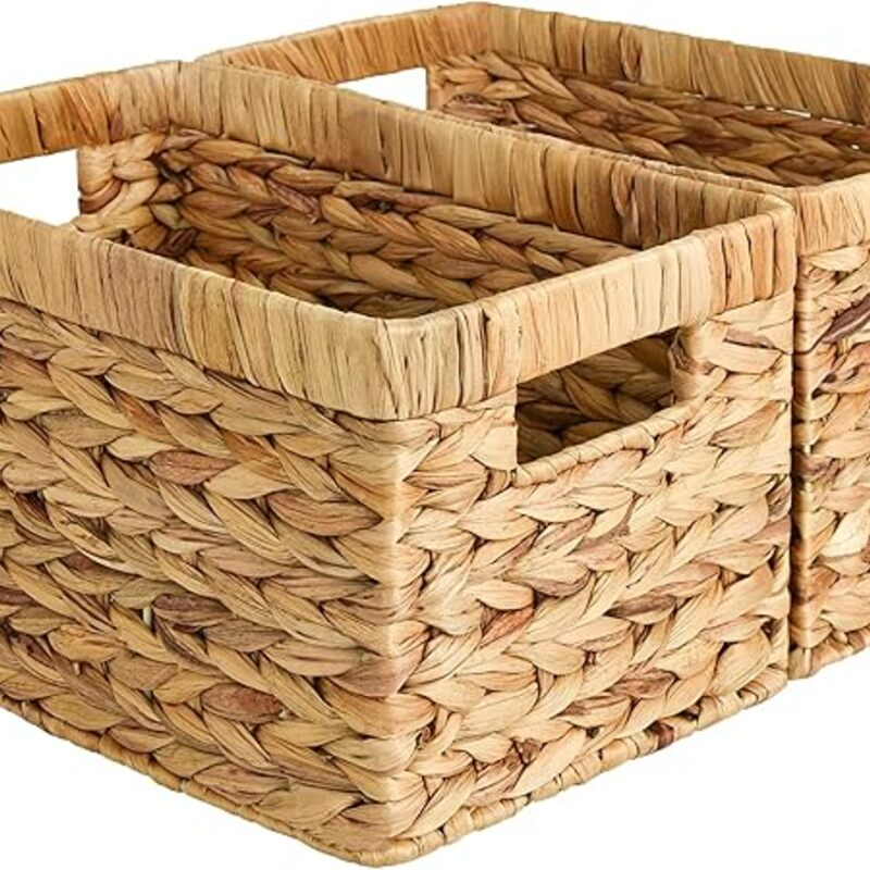 StorageWorks Wicker Basket, Baskets for Organizing,
