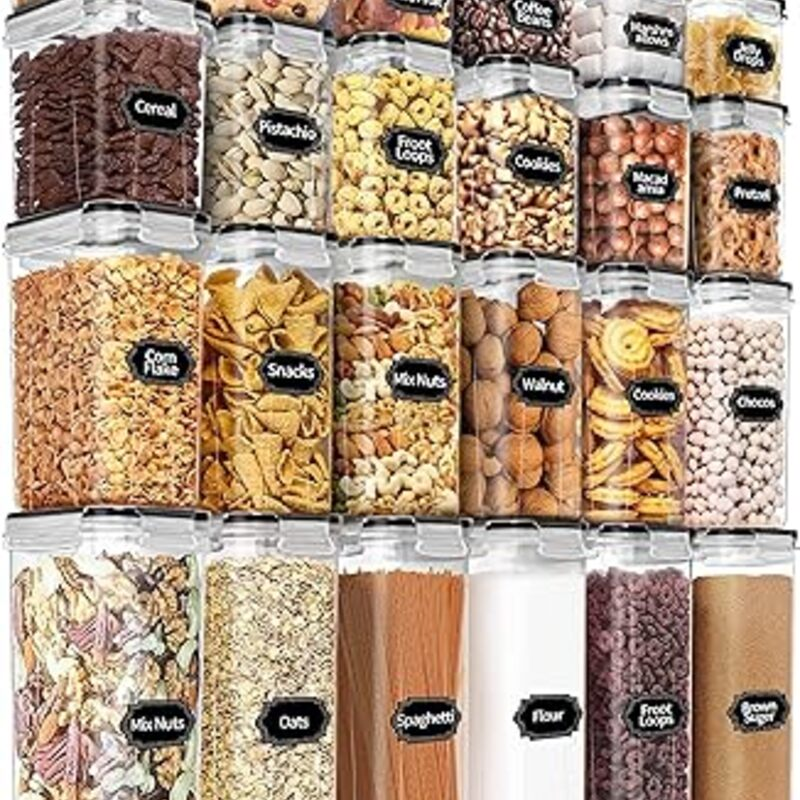 PRAKI Airtight Food Storage Containers Set with Lids - 24