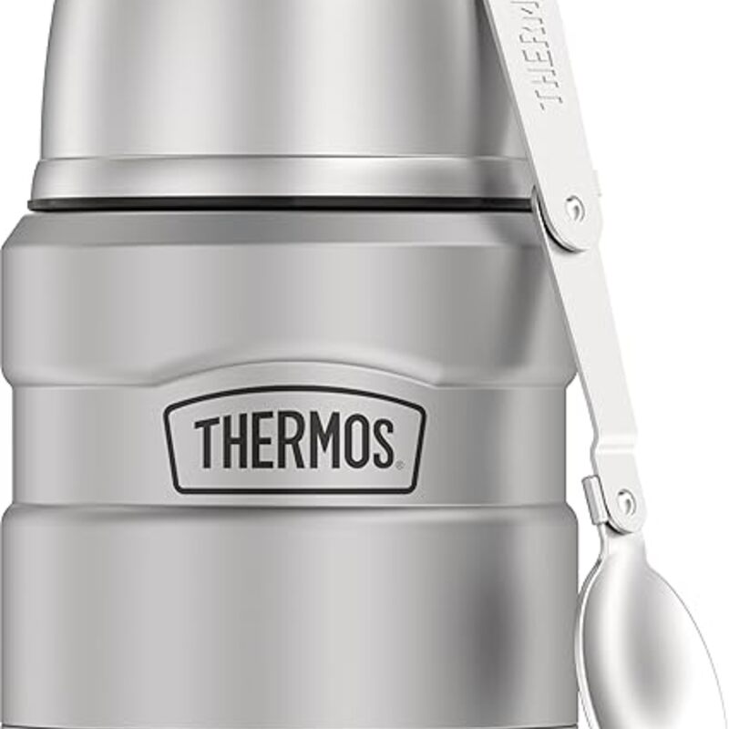 THERMOS Stainless King Vacuum-Insulated Food Jar with Spoon,