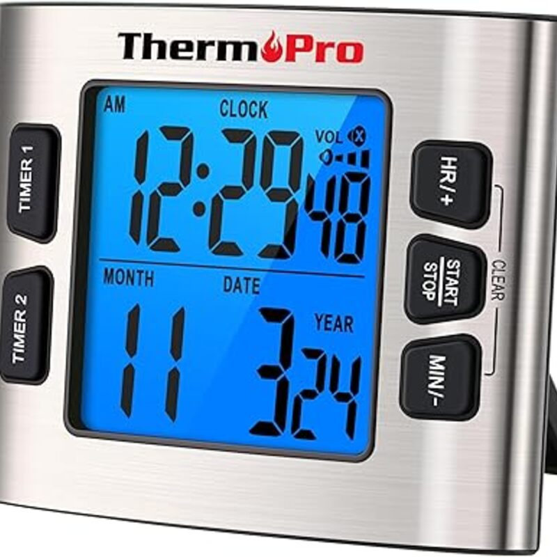 ThermoPro TM02 24 Hours Digital Timer with Dual Kitchen