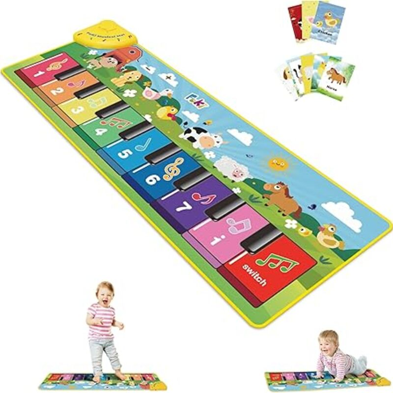 FOKI Floor Piano Mat for Toddlers, Sensory Educational