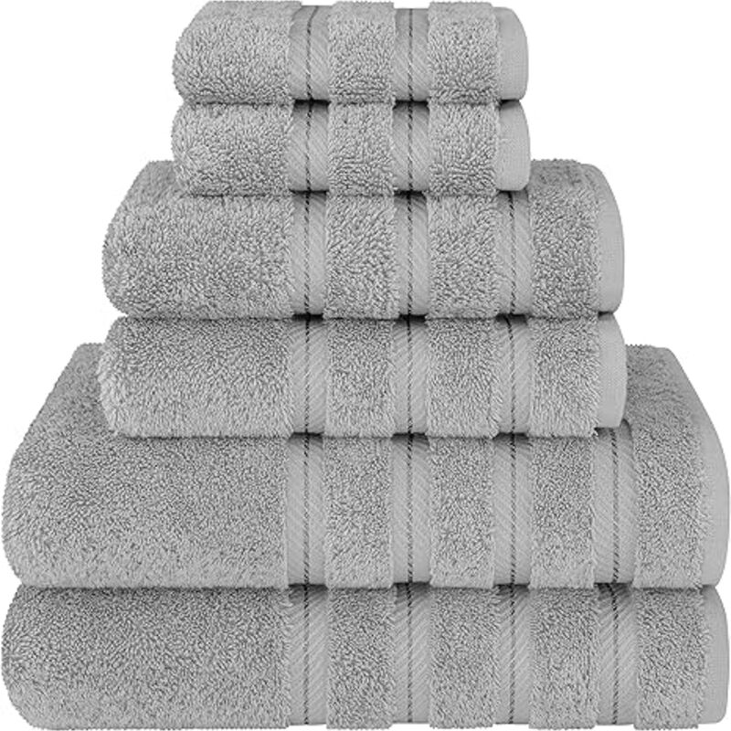 American Soft Linen Luxury 6 Piece Towel Set, 2 Bath