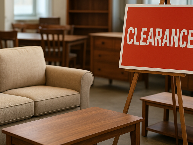 팔리지 않은 가구